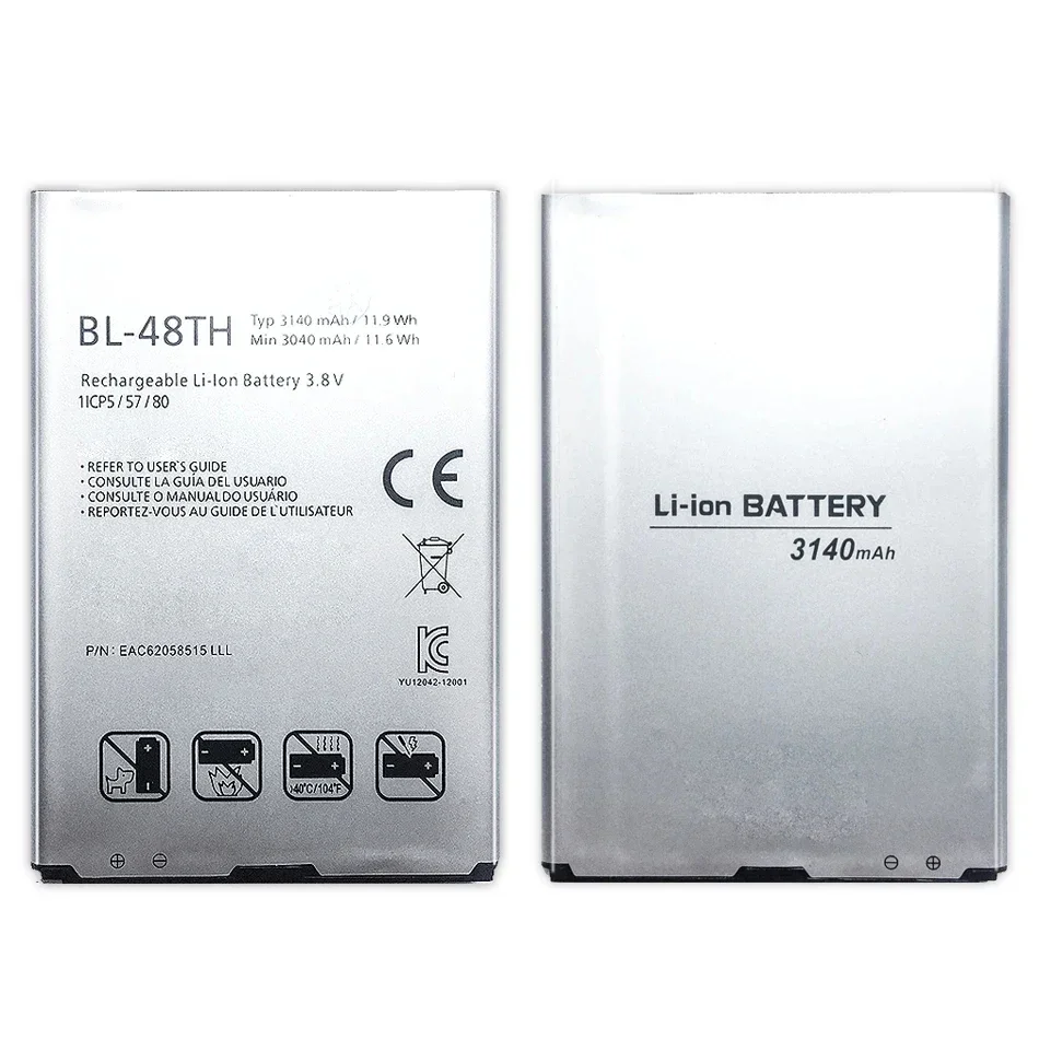 BL-48TH Mobile Phone Battery for LG E940 E977 F-240K F-240S For Optimus G Pro Lite D686 E980 E985 E986 3140mAh