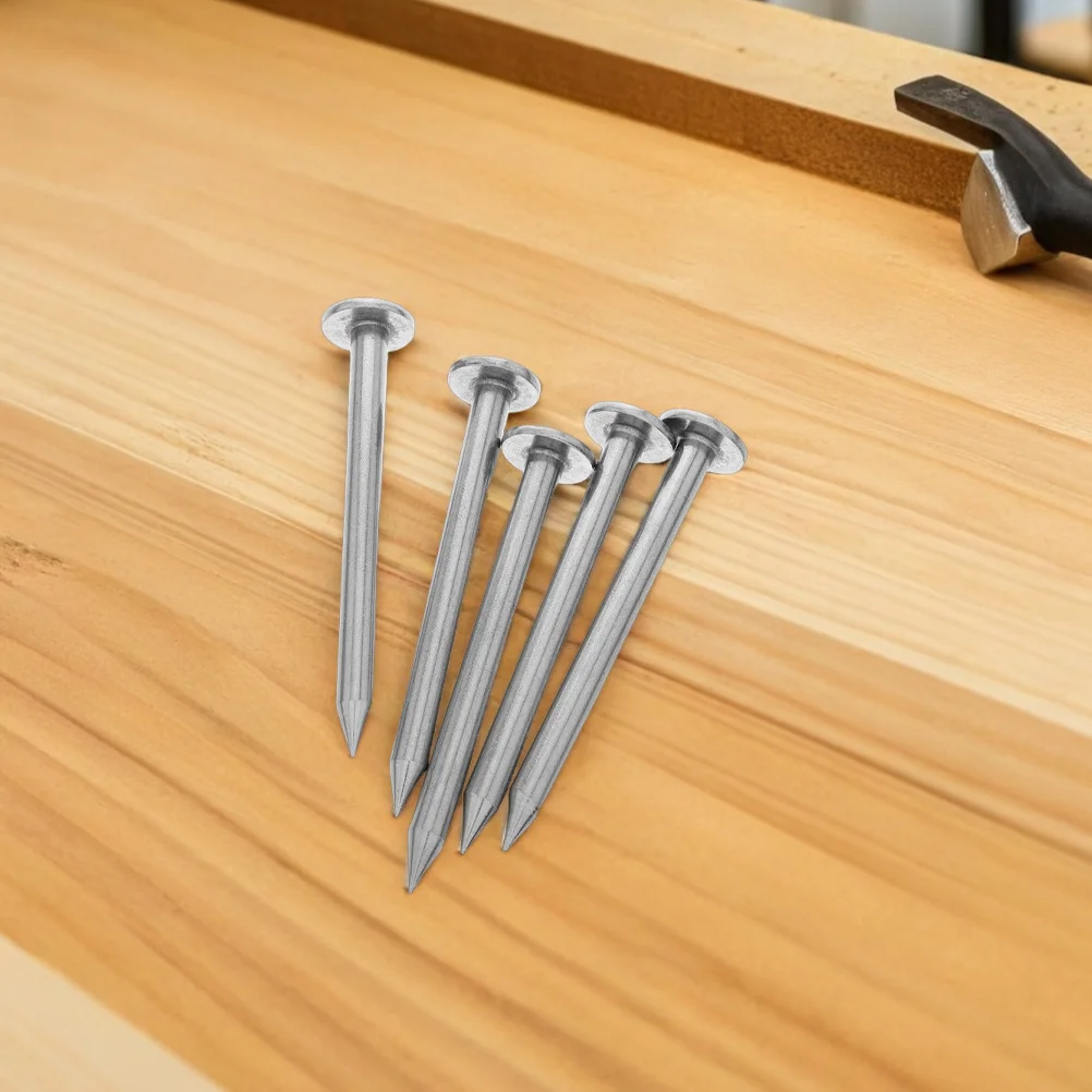 6 шт. гвозди с плоской головкой из нержавеющей стали, прочные сверхмощные маркеры для линии собственности для строительства, ландшафтного дизайна
