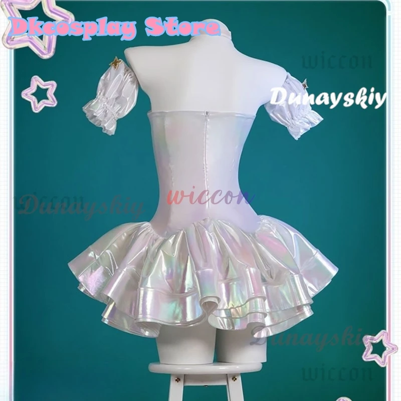 KAngel Cosplay Costume NEEDY GIRL OVERDOSE Fantasy Anniversary Colorful Dress Overload Lolita Outfit Laser Skirts Ribbon Wig - Image 3