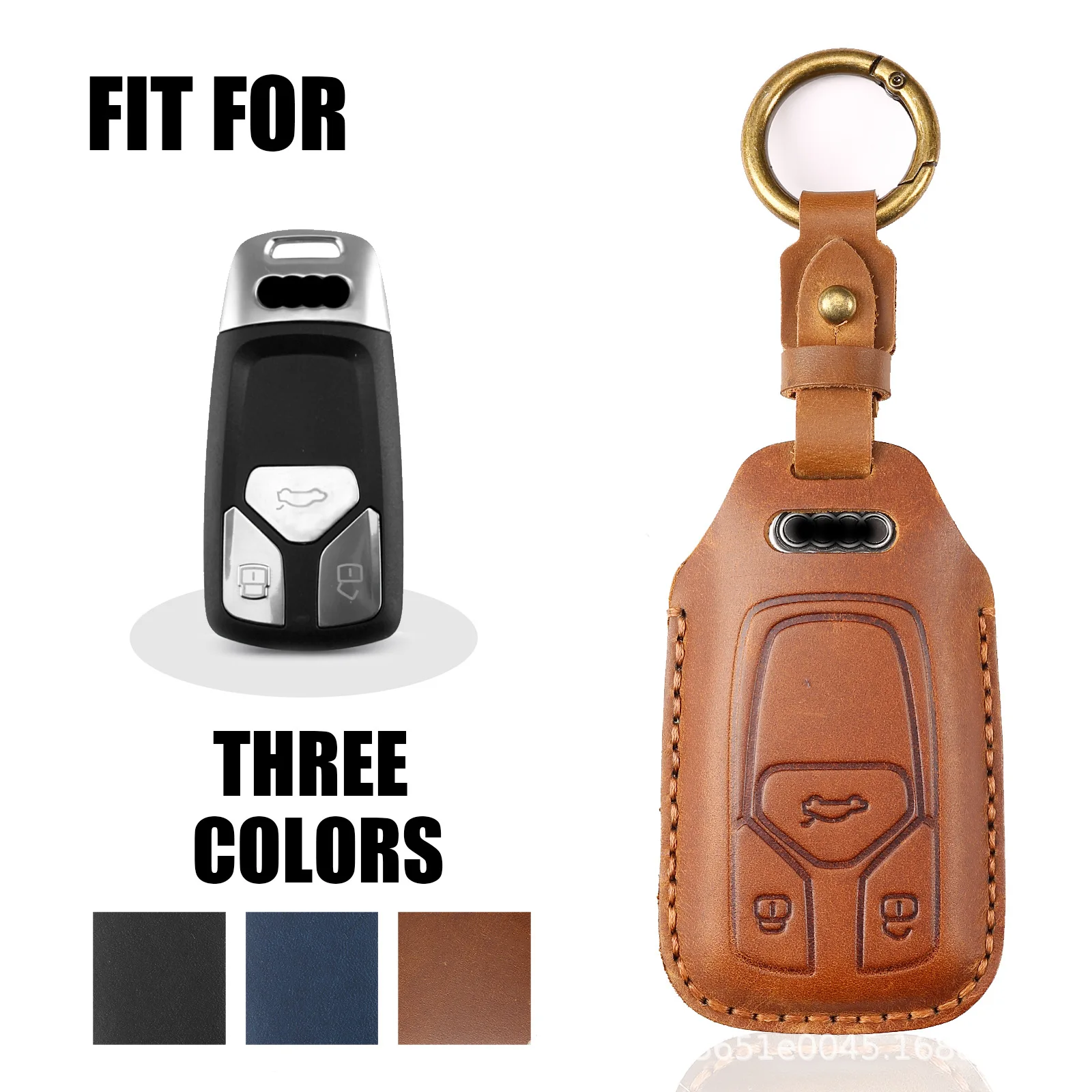 バックル付きレザーカーキーホルダー,アウディ,bba,a3,4,a6,a8,a5,バックル,q2l,q4ethon,ハイエンド,新しいモデル,2023