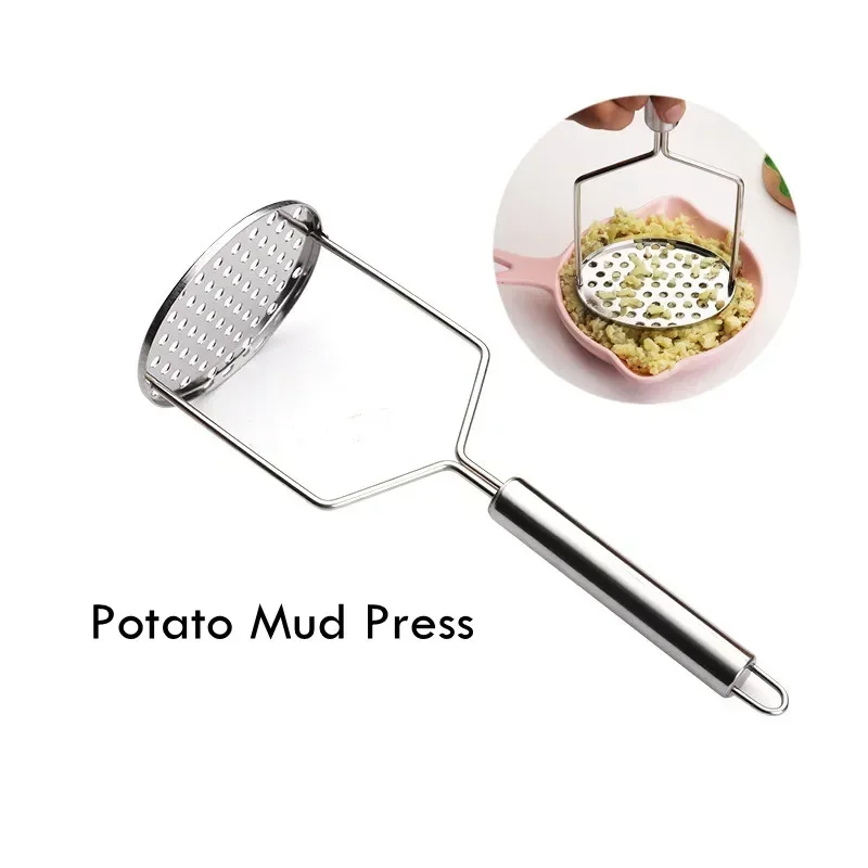 

Creative Mud Press, Potato Masher, Puree Juice Maker, Stainless Steel, Potatoes Crusher, Pusher Fruit Tools