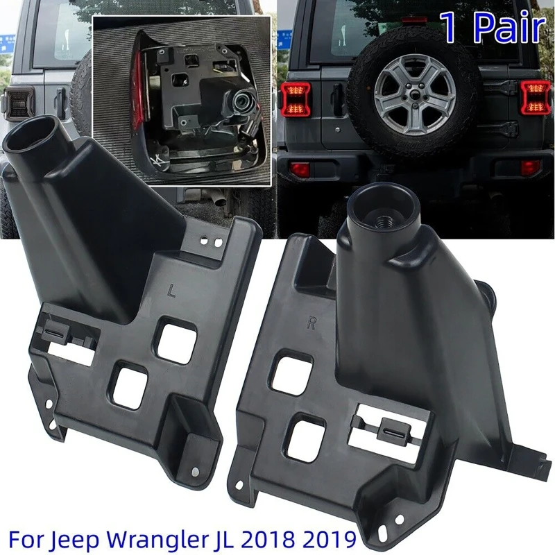 2Pcs Tail Light Bracket Car Led Rear Lamp Holder Brake Turn Signal Bracket For Jeep Wrangler JL 2018 2019
