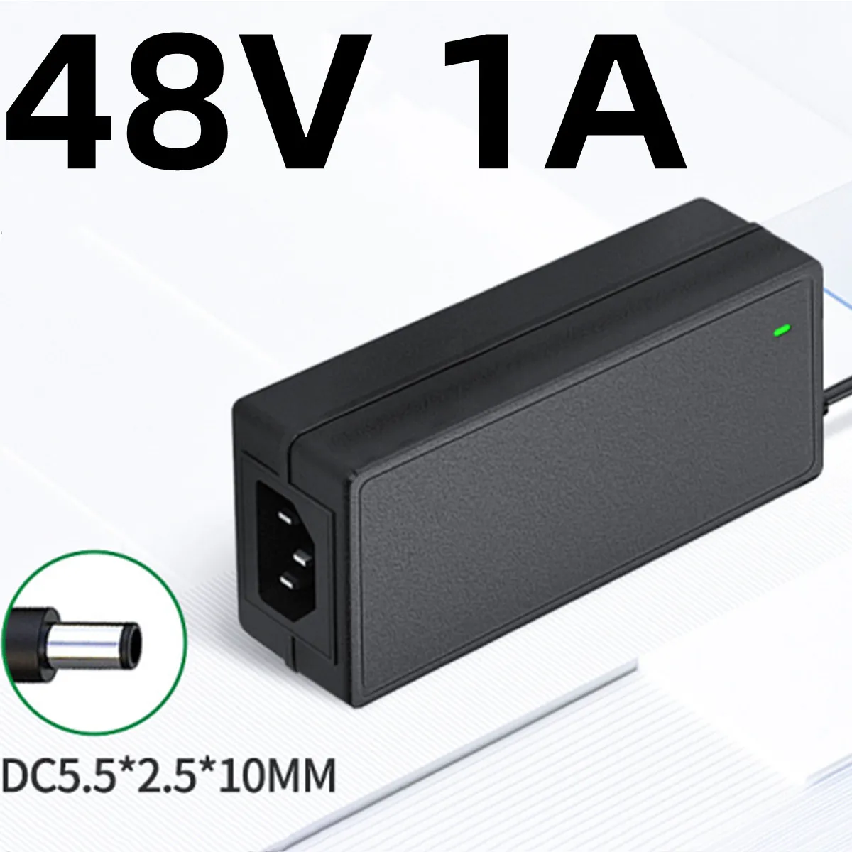 48v1a Converter AC 100V-240V DC 48V 1A Power Supply 48 Volt Adapter Transformer POE Network Switch LED AC/DC Charger 5.5-2.5mm