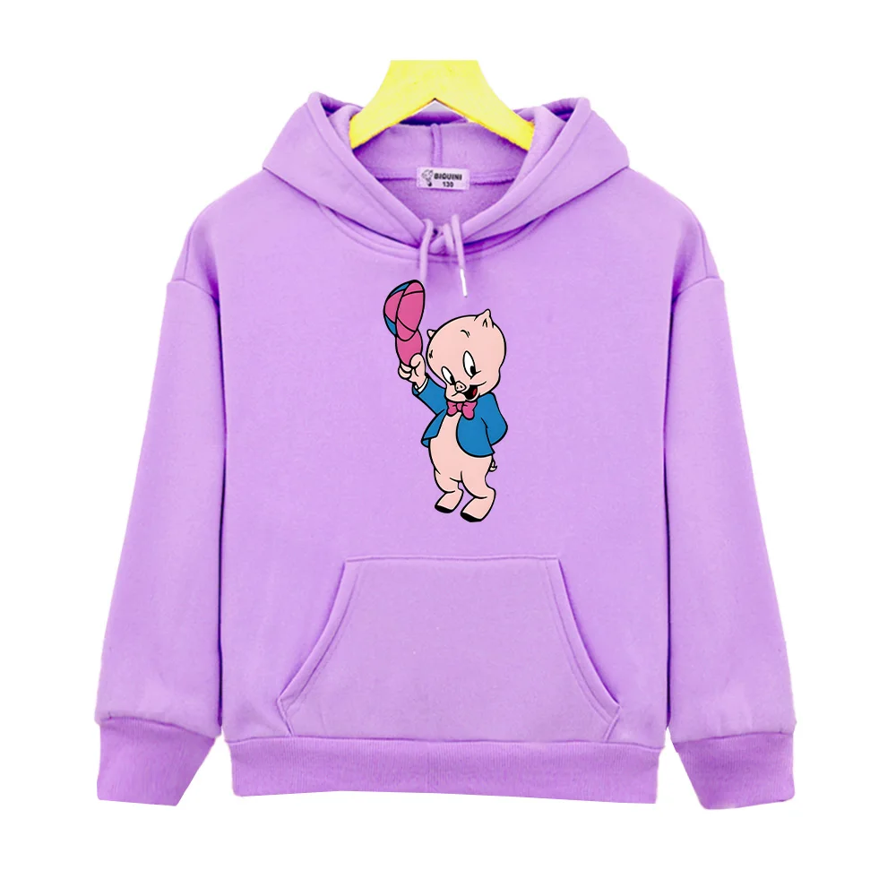 The Day The Earth Blew Up A Looney Tunes  Porky Pig Hoodies Boys Girls Children Sweatshirts Cute Baby Clothing Cartoon Pullovers