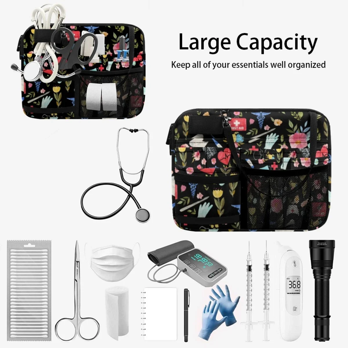 Love to Care-Sacs de taille pour stéthoscopes, pack médical, ceinture d'allaitement multi-poches, bandage, ciseaux, design médical, femme, 2023