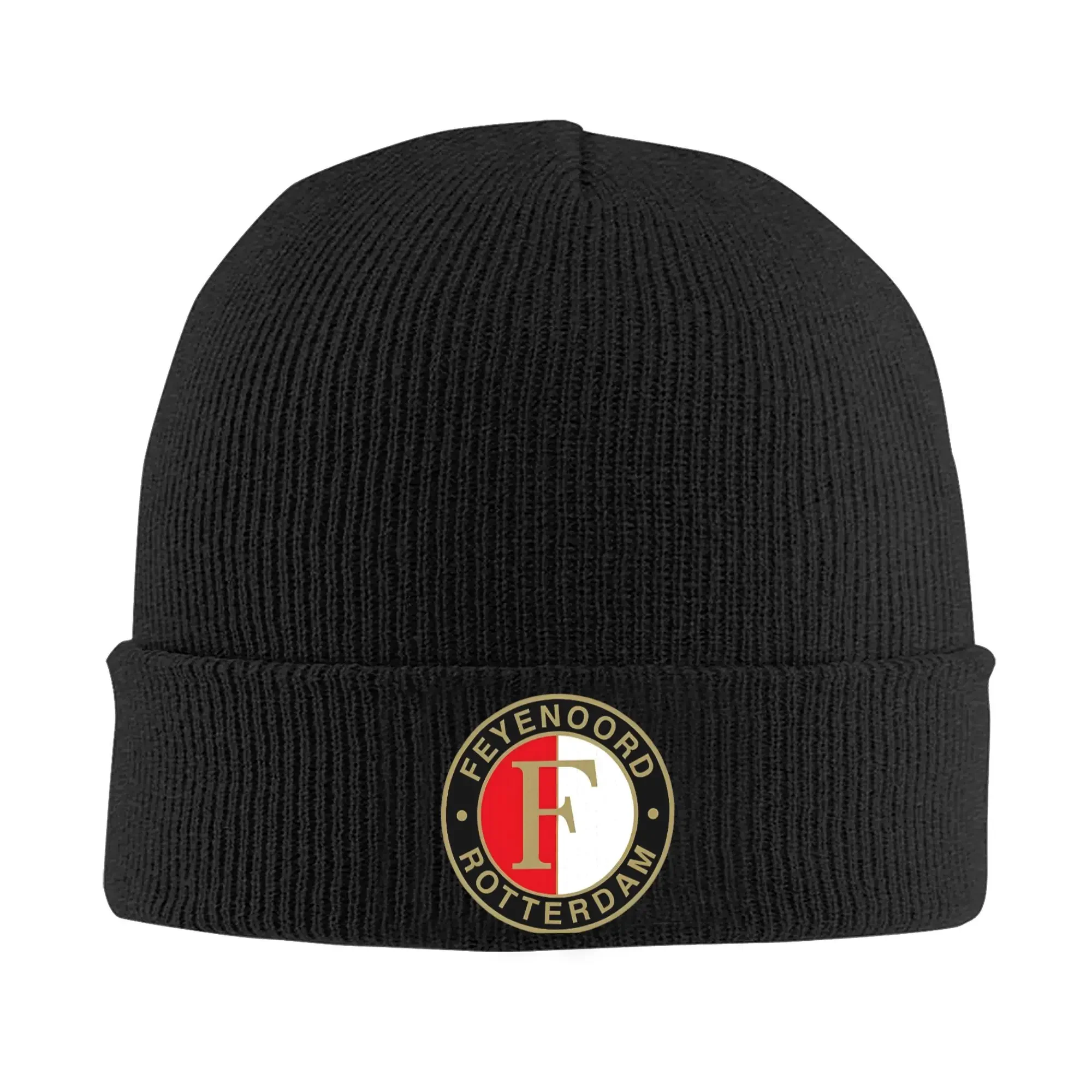 F-Feyenoords Logo Beanie for Women Men Football Winter Bonnet Knitted Hat