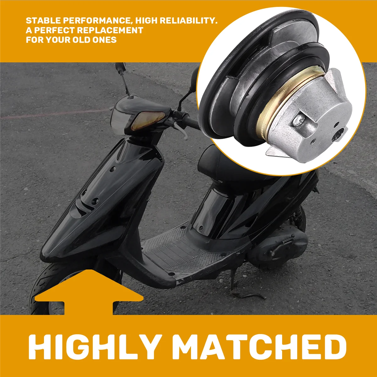 غطاء خزان الوقود قفل دراجة نارية غطاء خزان الوقود غطاء خزان الوقود قفل ل Jog-3Yk Jog50 Jog90 Xh90 Qj50Qt-5