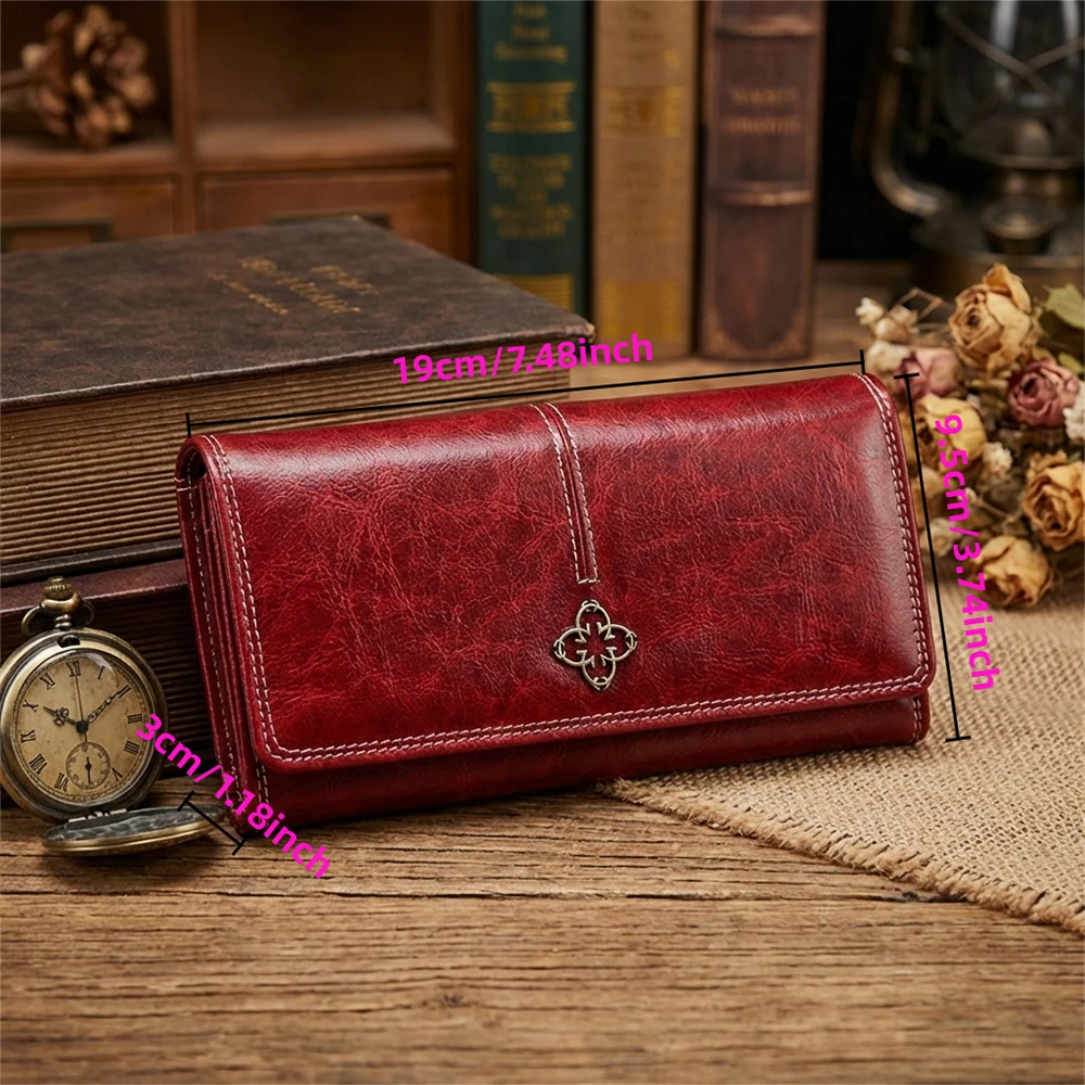 Adorable Highland Cow Leather Women's Wallet Luxury Long Purses for Women Cards Holder Wallets Pocket Ladies Handbags