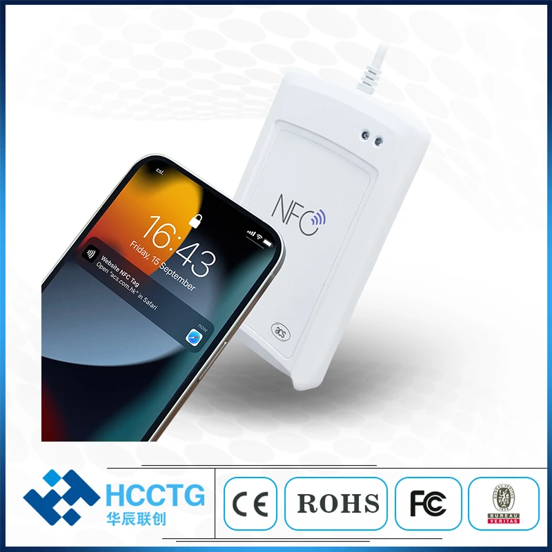 

USB Mifare 1K Card Reader Writer Machine with NFC ACR1581U-C1