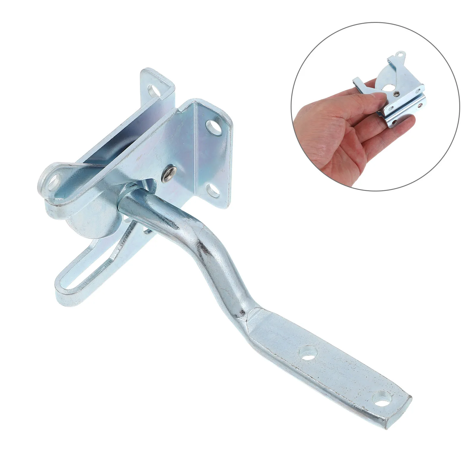 

Fence Gate Lock Set Heavy Duty Metal Carbon Steel Latch for Outdoor Barn Farm Yard Easy Access Noisefree Operation