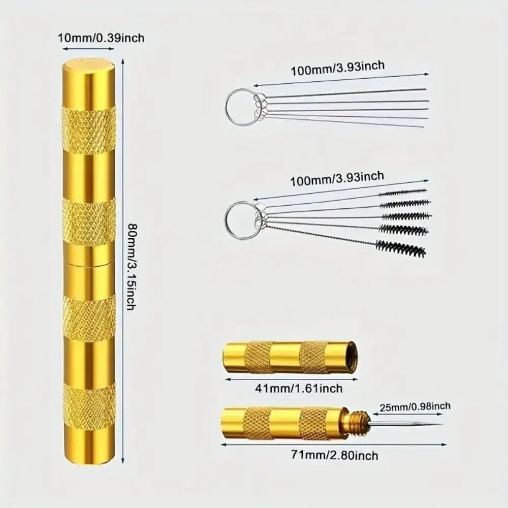 Spray Gun Cleaning Tool Set Stainless Steel Needles Brushes Scraper Airbrush Paint Gun Nozzle Hole Unblocking Repair Maintenance