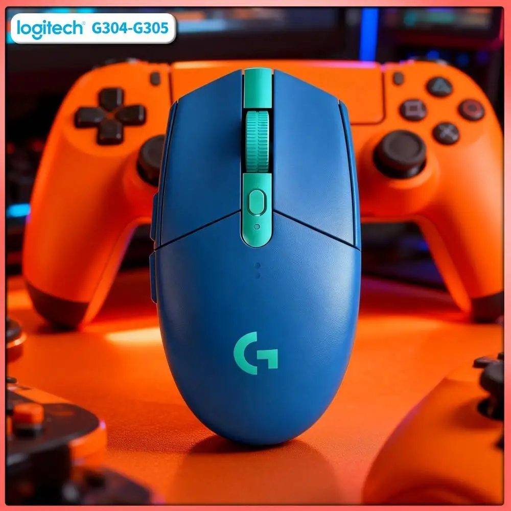 Wireless Logitech G305 Gaming Mouse, 12000 DPI HERO, 6 Programmable Buttons, 250hr Battery, 99g, PC Mac Gamers Choice