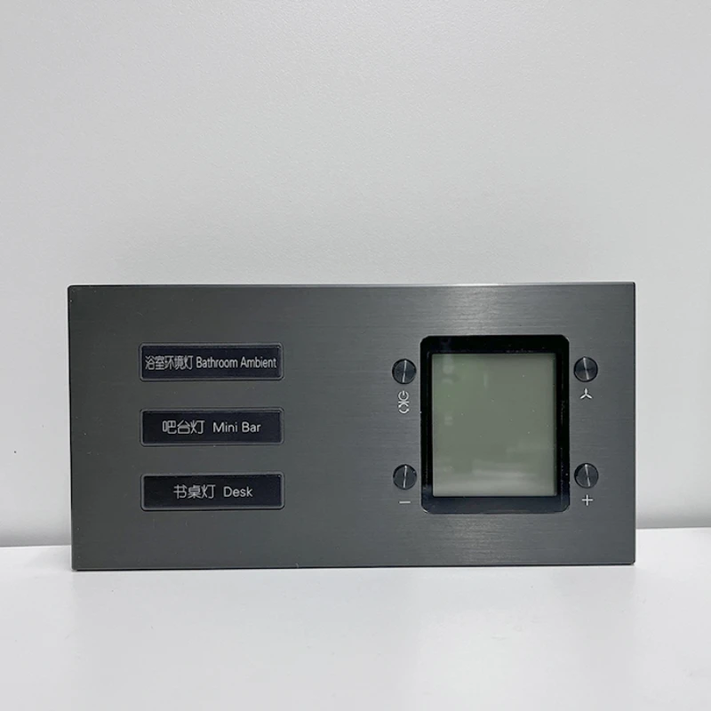 High quality weak current dry contact RS485 communication thermostat and 3 key smart hotel wall switch