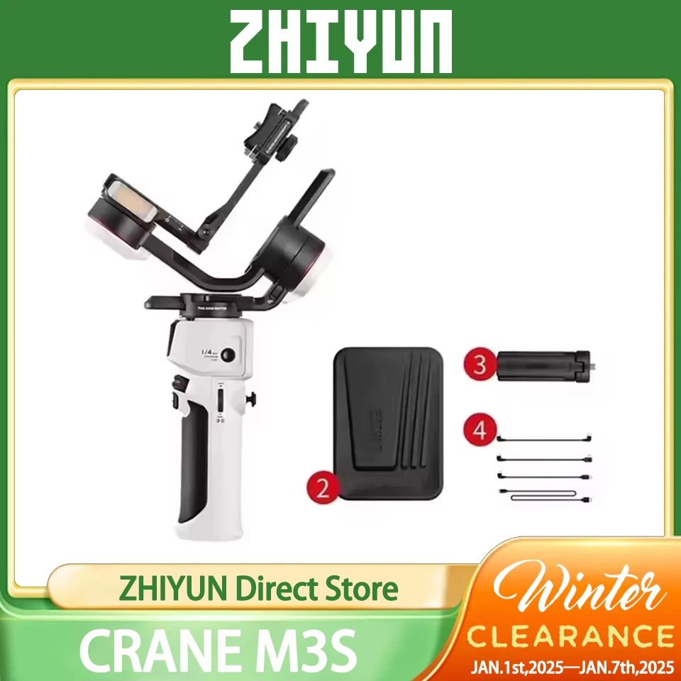 ZHIYUN CRANE M3S Camera Gimbal Portable Handheld Quick Release for Mirrorless Cameras for Sony Canon Nikon