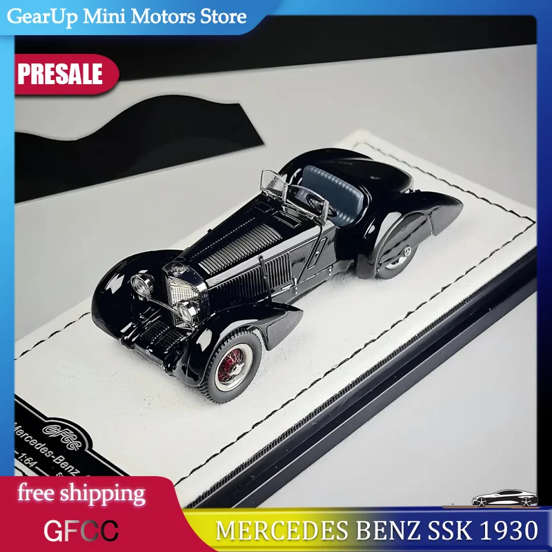 

New In Stock Gfcc 1:64 Mercedes Benz Ssk 1930 Alloy Miniature Diecast Model Mercedes Vintage Car Model Toys Kids Ornament Gift