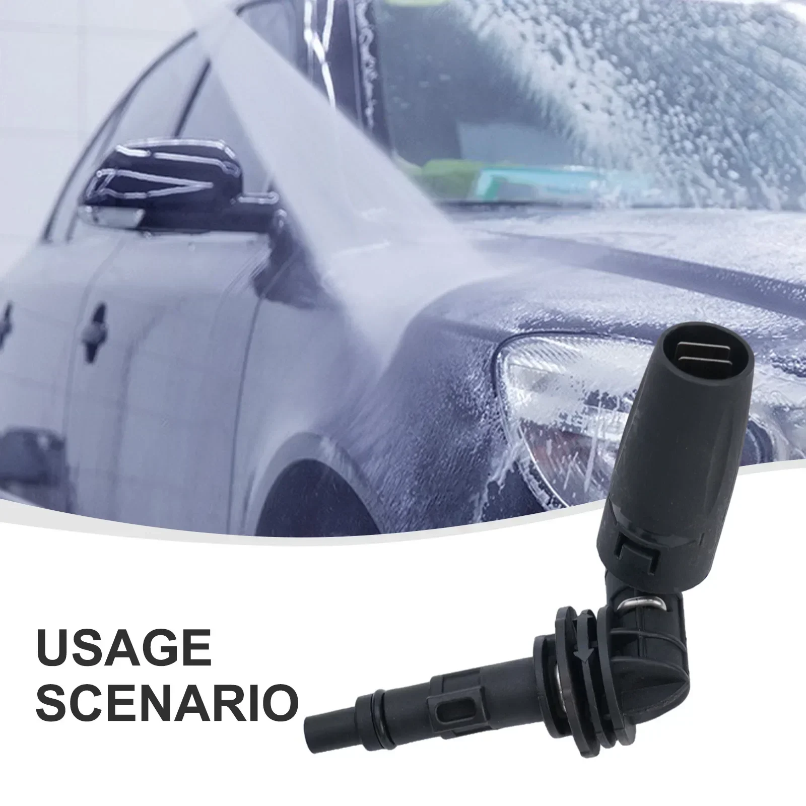 360° Rotating High Pressure Washer Nozzle Adjustable Angle Sprayer Car Wash High-pressure Water Tool Multifunctional Water Tool