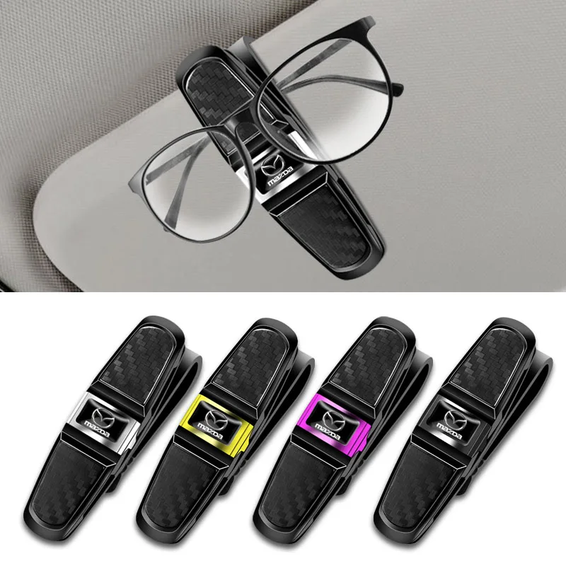 General sunglasses clip ticket holder glasses frame car interior accessories for Mazda 3 6 CX5 2 CX3 CX9 MX5 RX8 Axela Demio BM