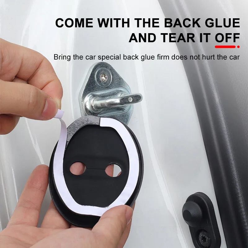 Car Door Lock Buckle Protector Cover Buffer Anti-Rust For Opel Corsa Astra Mokka Grandland X Insignia Zafira Vivaro Combo - view 5