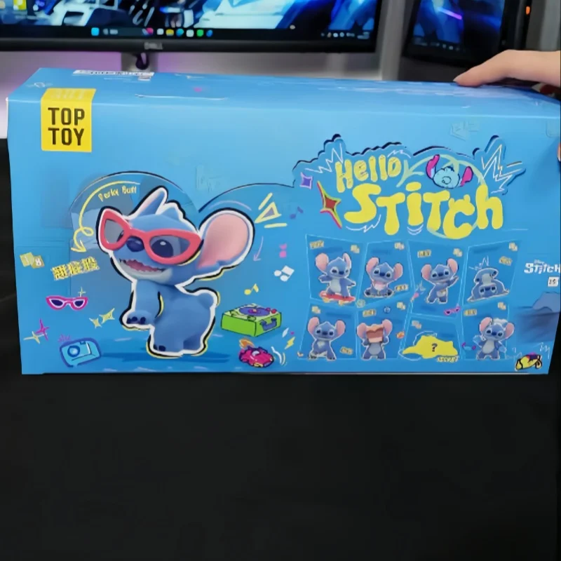 

Название товара wholesale Подлинная Стич Mystery Box TOPTOY фигурки слепая коробка Hello Stitch серии новый кавайный орнамент подарок на день рождения для детей игрушки Код товара