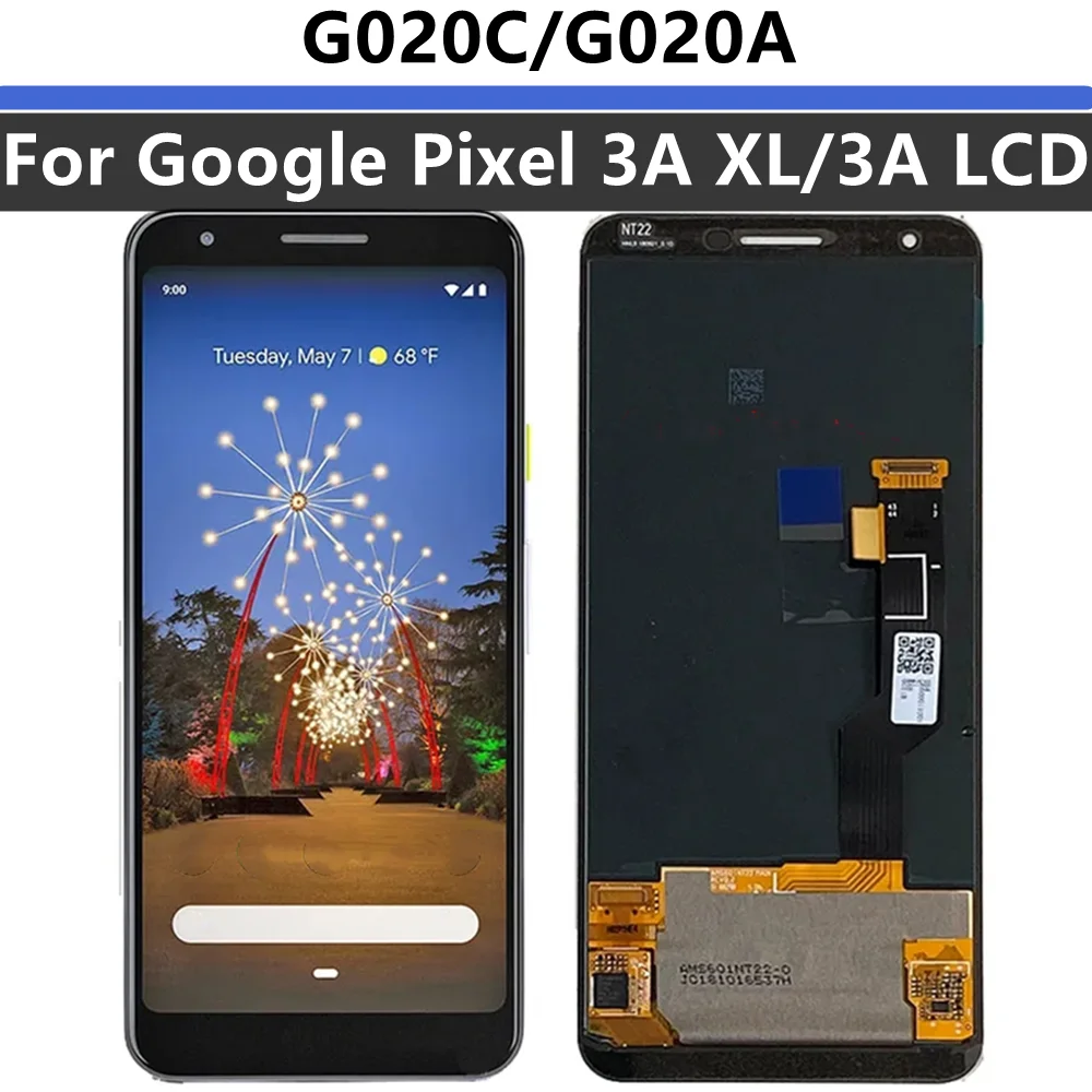 

100% Testing LCD For Google Pixel 3A XL 3AXL G020C LCD Display Screen+Touch Panel Digitizer For Google Pixel 3a G020A LCD G020F