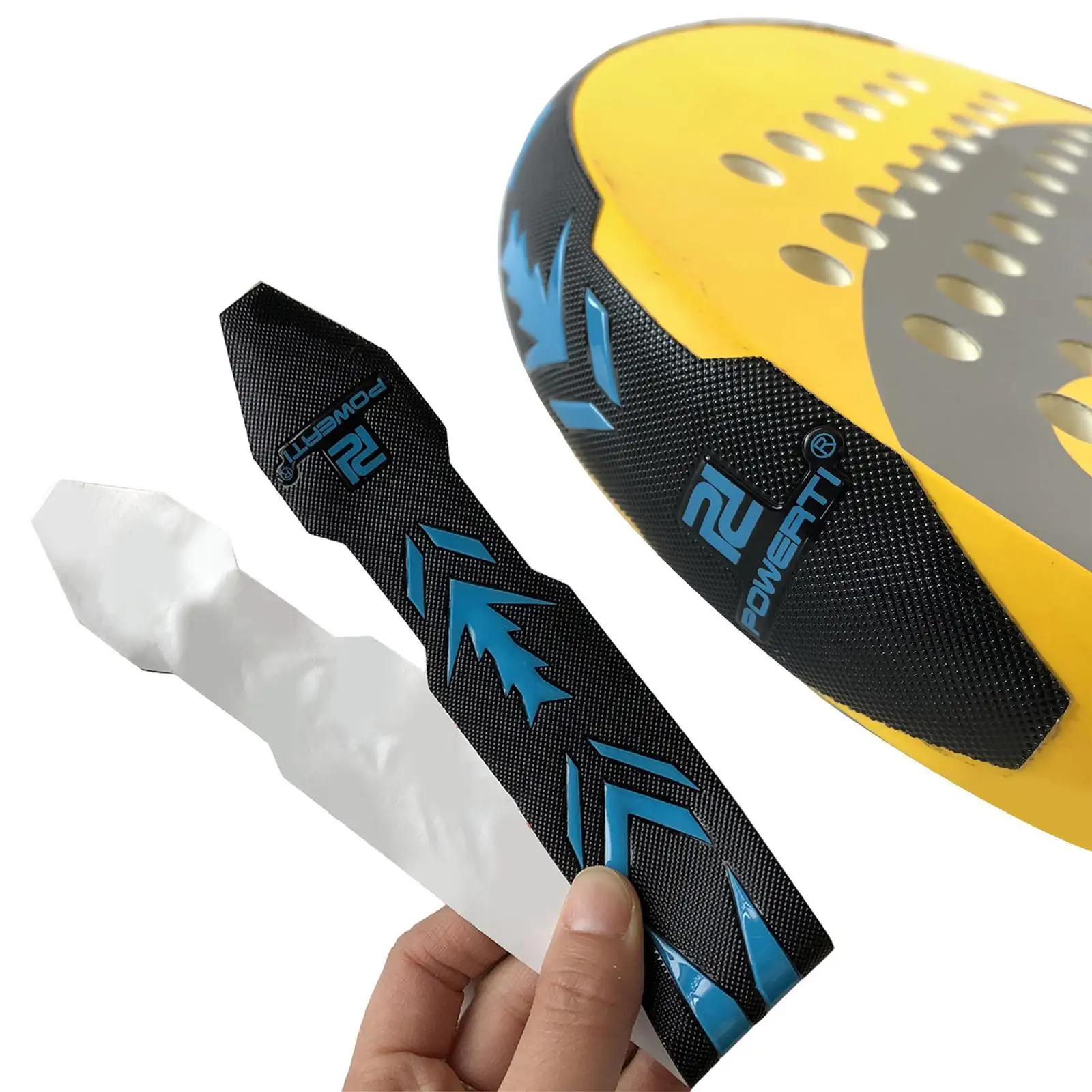 3D Paddle Tennis Tape Head Protector, Raquete De Tênis De Praia, Paddleball Guard, 2x