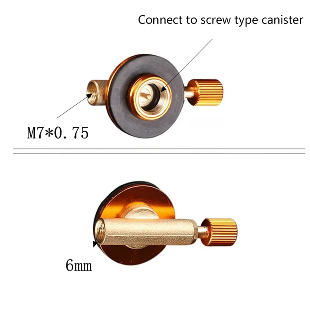 1 Pc Valve Outdoor Camping Gas Stove Switches Valve Replacement For Screw Type Gas Cylinder Practical Camping Accessories