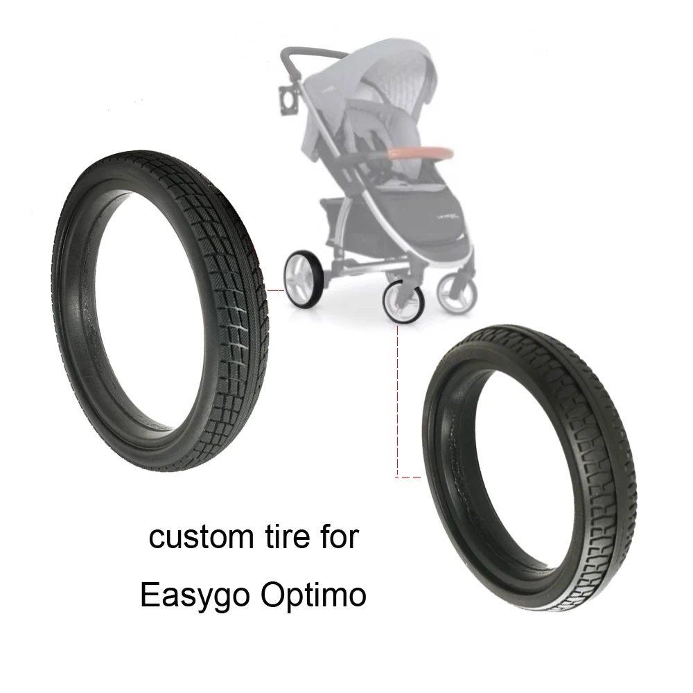 

Колесо на заказ для Easygo Optimo, чехол для переднего или заднего колеса, чехол из искусственной кожи, бескамерная замена, аксессуары для детской тележки «сделай сам»