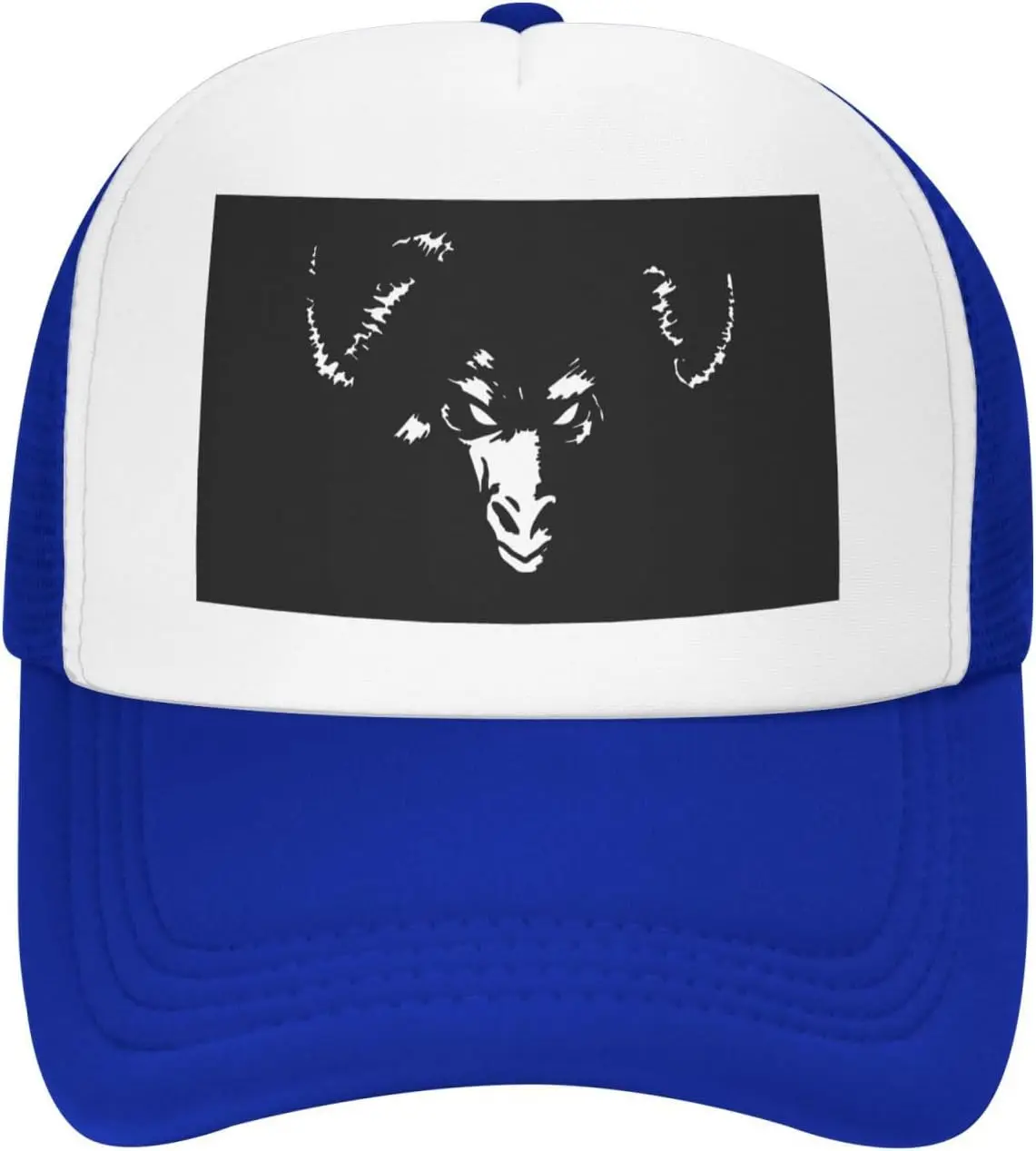 Satanic Goat Baphomet Trucker Hat Mesh Baseball Snapback Cap Outdoor Adjustable Unisex