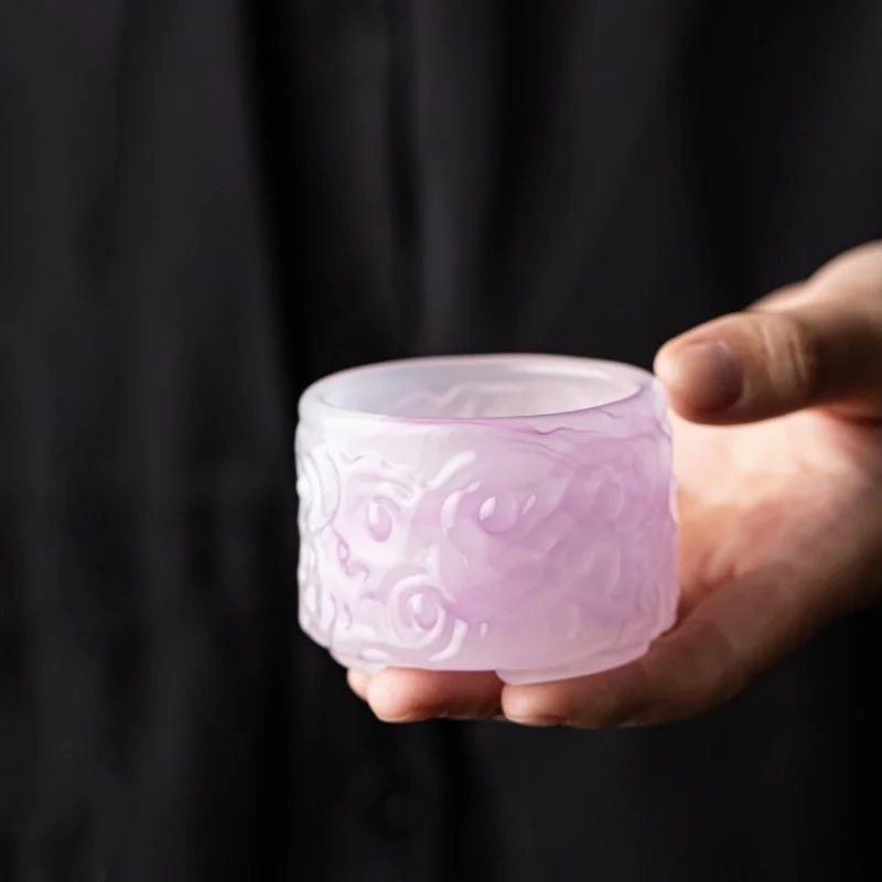 4-piece Set 50ML Glazed Jade Porcelain Master Cup Home Office Teacup Tea Cup Personal Cup Gift Box Gift Companion Gift