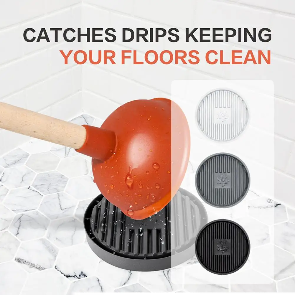 Toilet Plug Drying Mat Leakage-proof Drain Cover Sink Hair Stopper Tub Flat Plug Stopper Bathroom Accessories