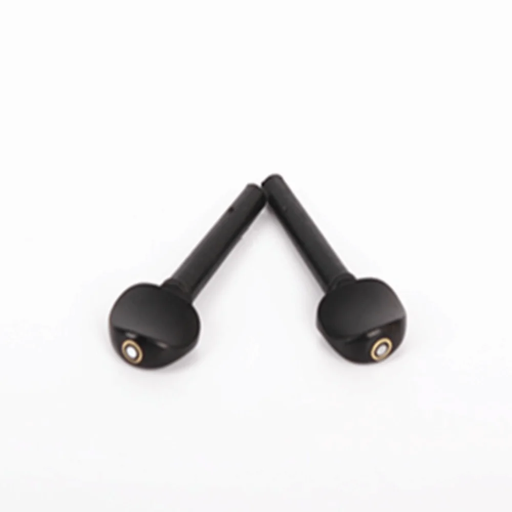 8PCS Solid Wood Violin Tuning Pegs Ebony Material Predrilled Holes Violin Replacement Pegs Musical Instrument Pegs