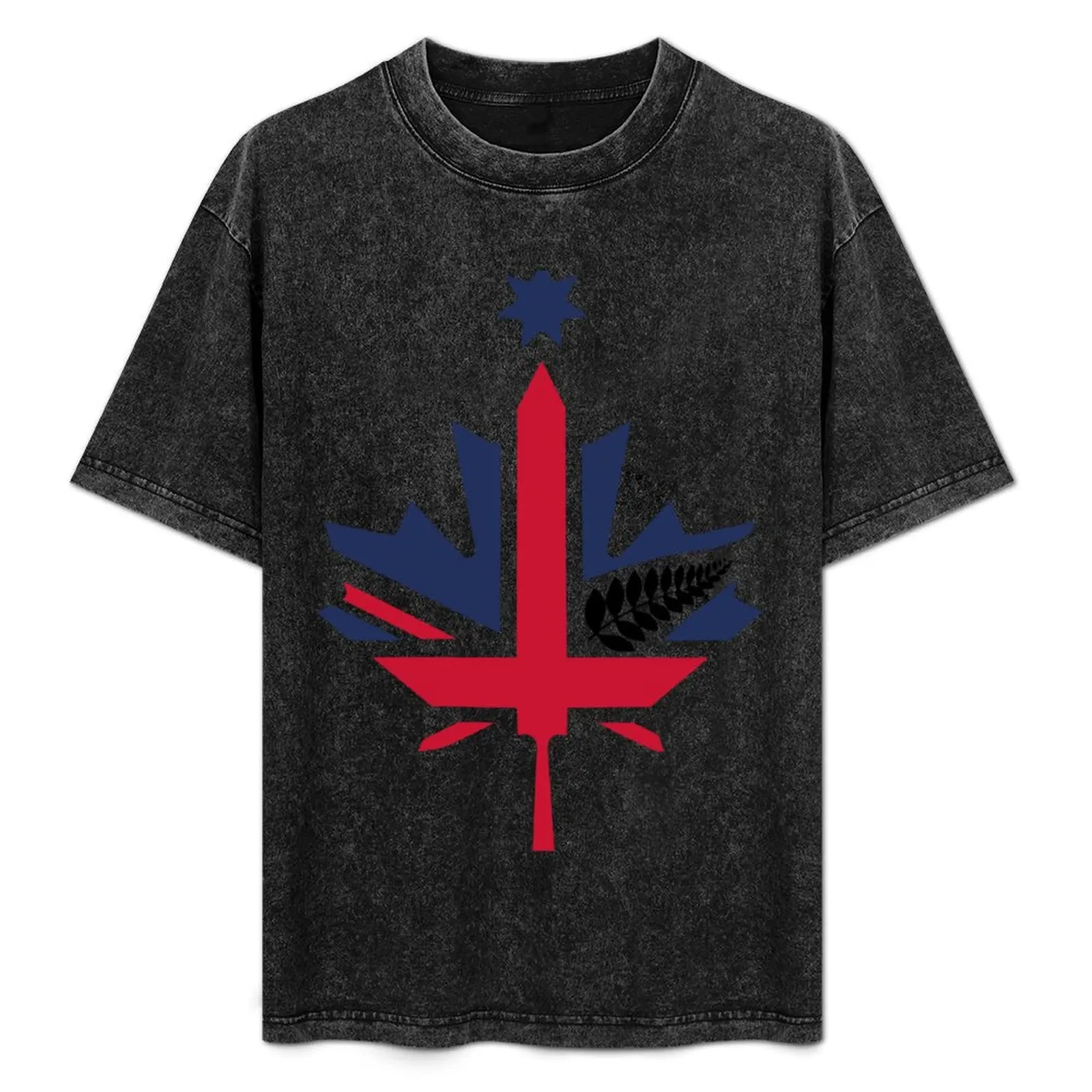 

CANZUK Shield/Sword Design T-Shirt Casual Breathable Short Sleeve Top