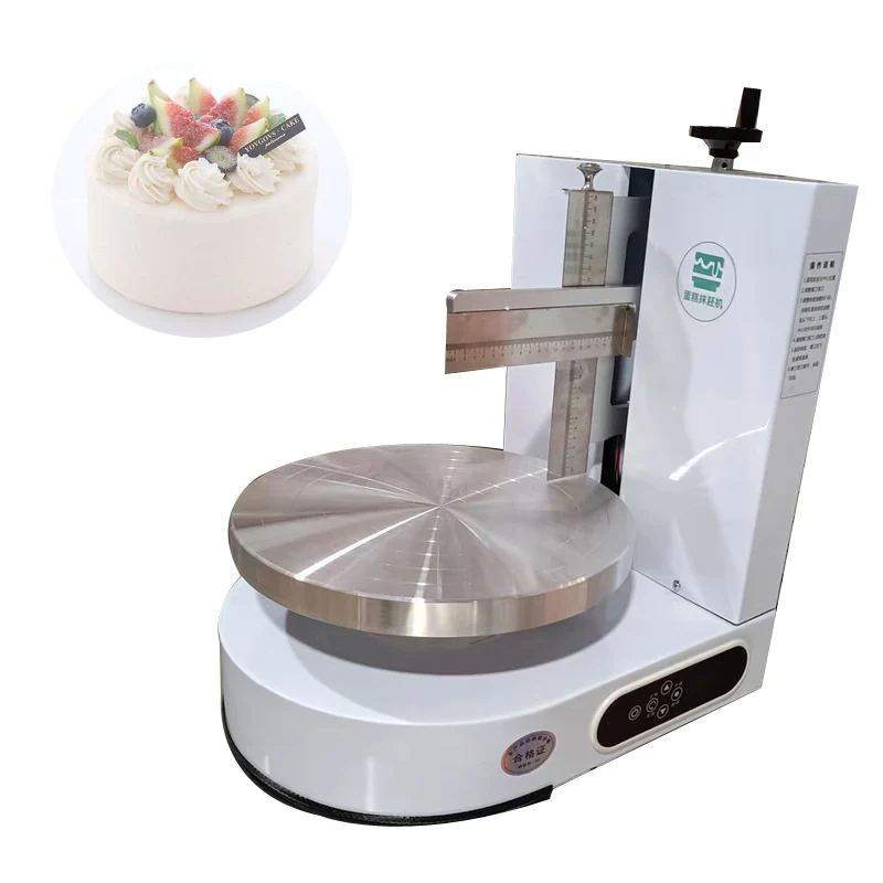 

4-12 Inch Round Model Birthday Cake Spreading Bread Jam Cream Coating Decoration Making Machine Birthday Cake Polisher Smooth