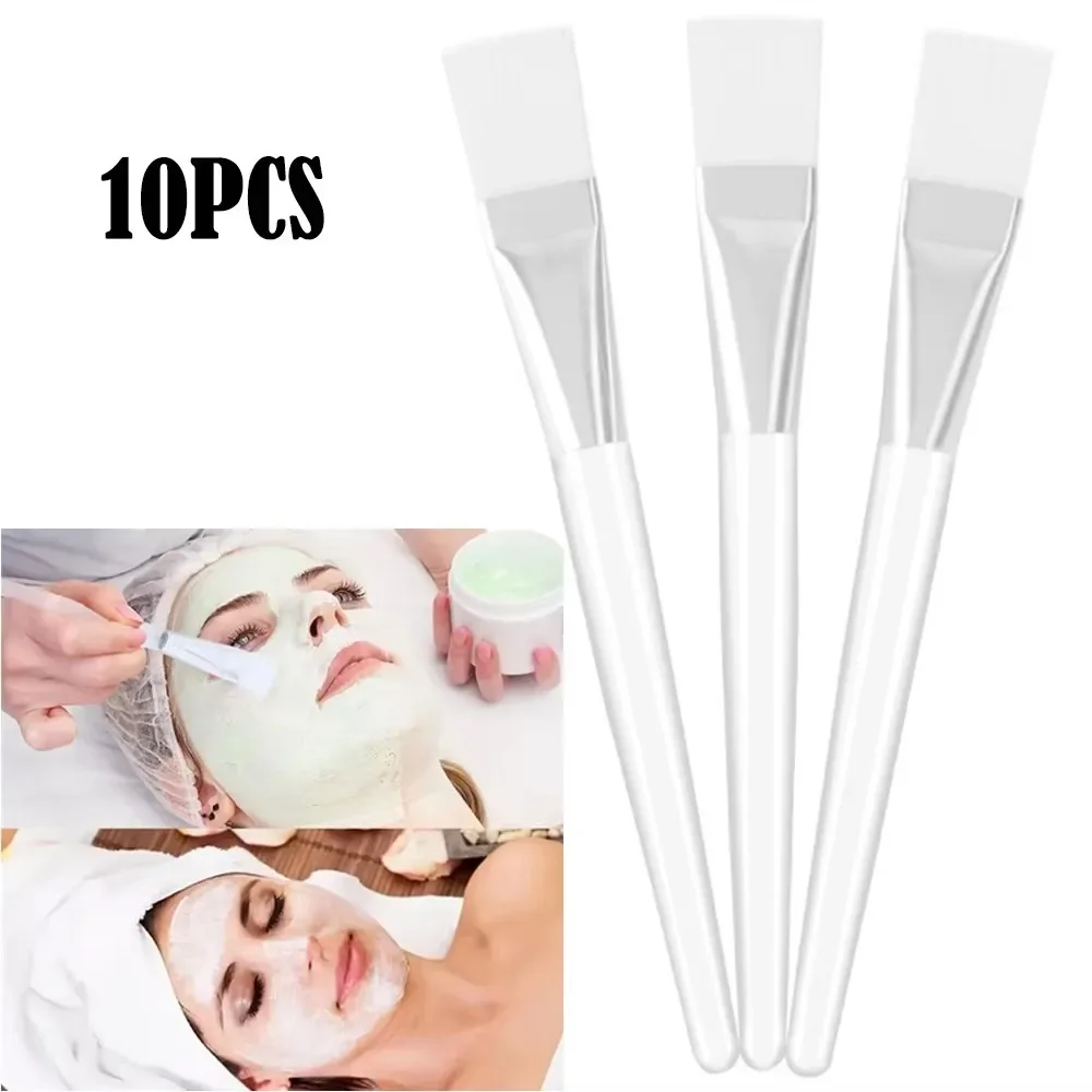 10Pcs/lot Facial Mask Brushes Transparent Crystal Rod Face Applicator Brush for Face Mask Application or DIY Mask Makeup Tools