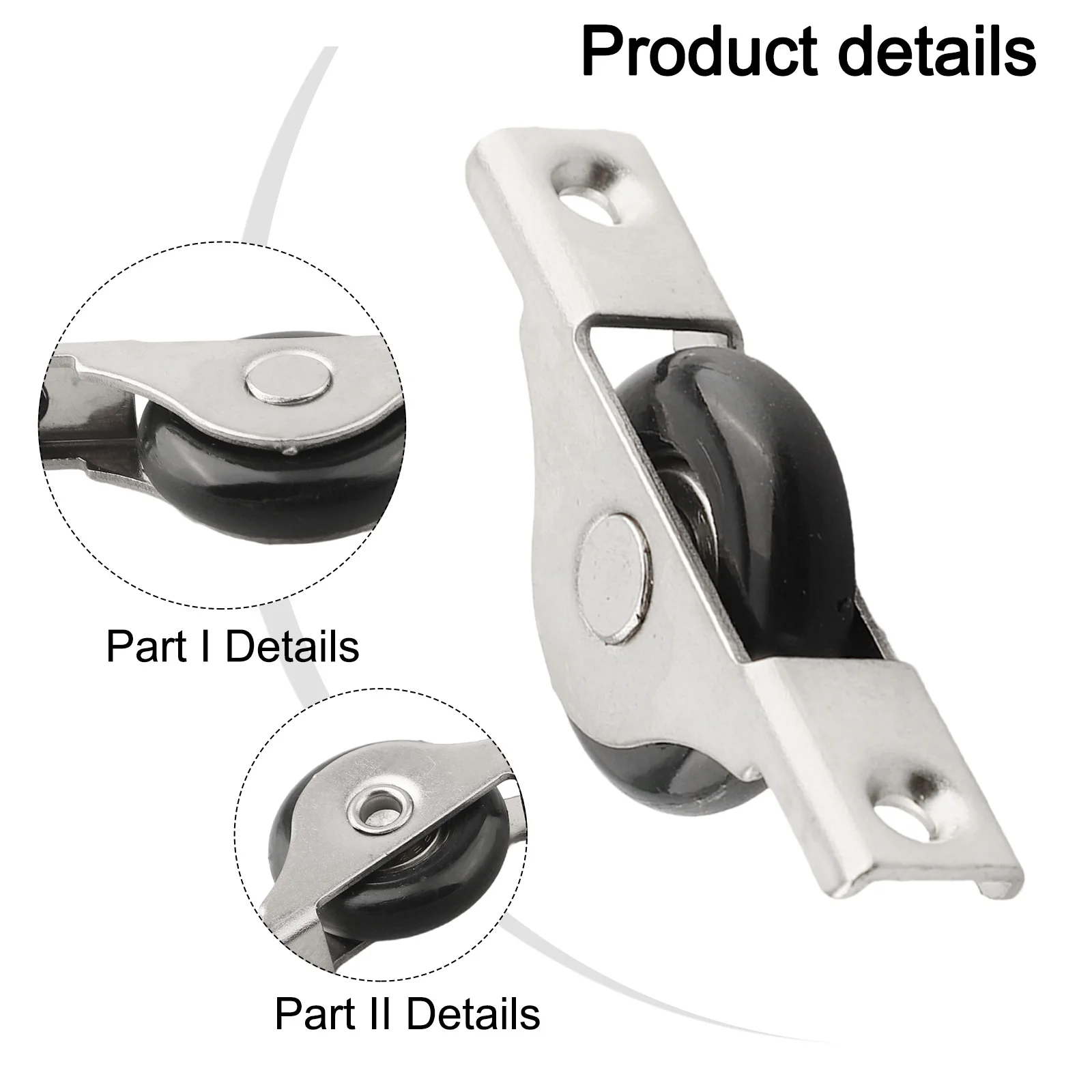 4 Pcs Sliding Door Roller Cabinet Doors Wheels Nylon Runners Wardrobe Furniture Hardware Window Sliding Pulley Door Roller