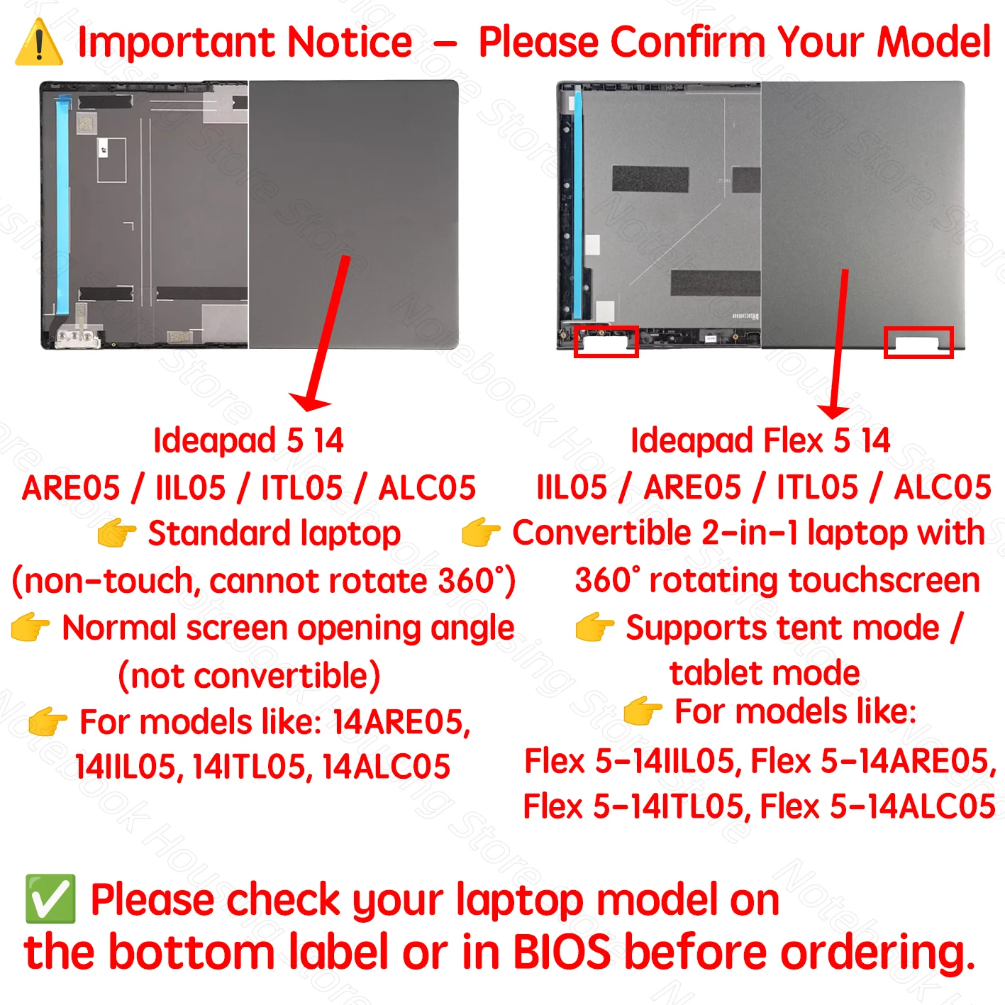 New Laptop Housing Shell For Ideapad Flex 5 14IIL05 5-14ARE05 5-14ITL05 5-14ALC05 LCD Top Back Cover/Palmrest/Hinge cover