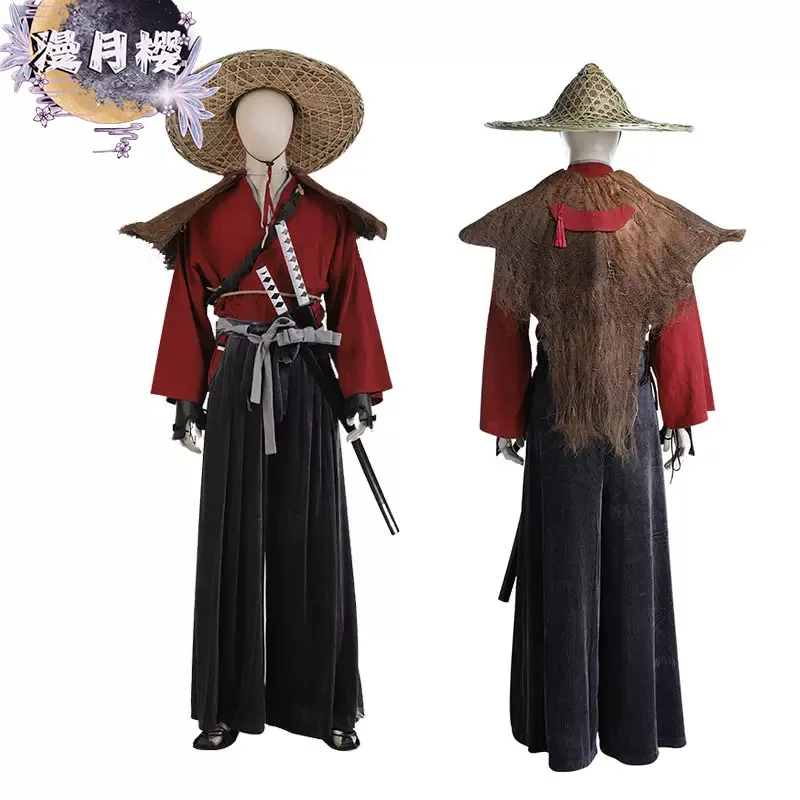 PS4 Game Cos Ghost Of Tsushima Jin Sakai Cosplay Costume Game Carnival Halloween Costumes Japan Samurai Warriors Outfit Suit