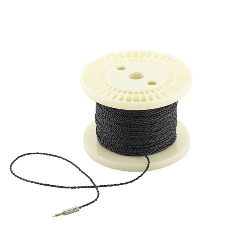Línea de auriculares Cable de altavoz de 4 núcleos Cable de actualización de Audio auriculares HiFi flexibles Cable desmontable chaqueta de PVC Cables digitales