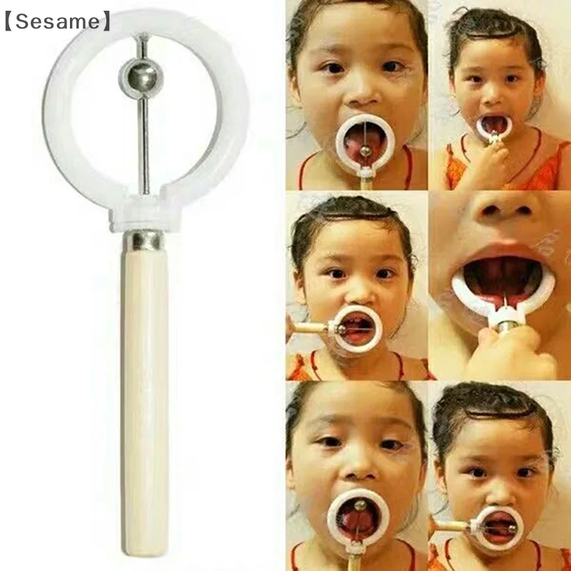 〔Sesame〕Children's Vocal Training Tools Oral Muscle Strength Tongue Tip Trainer Language Education Learning Aids