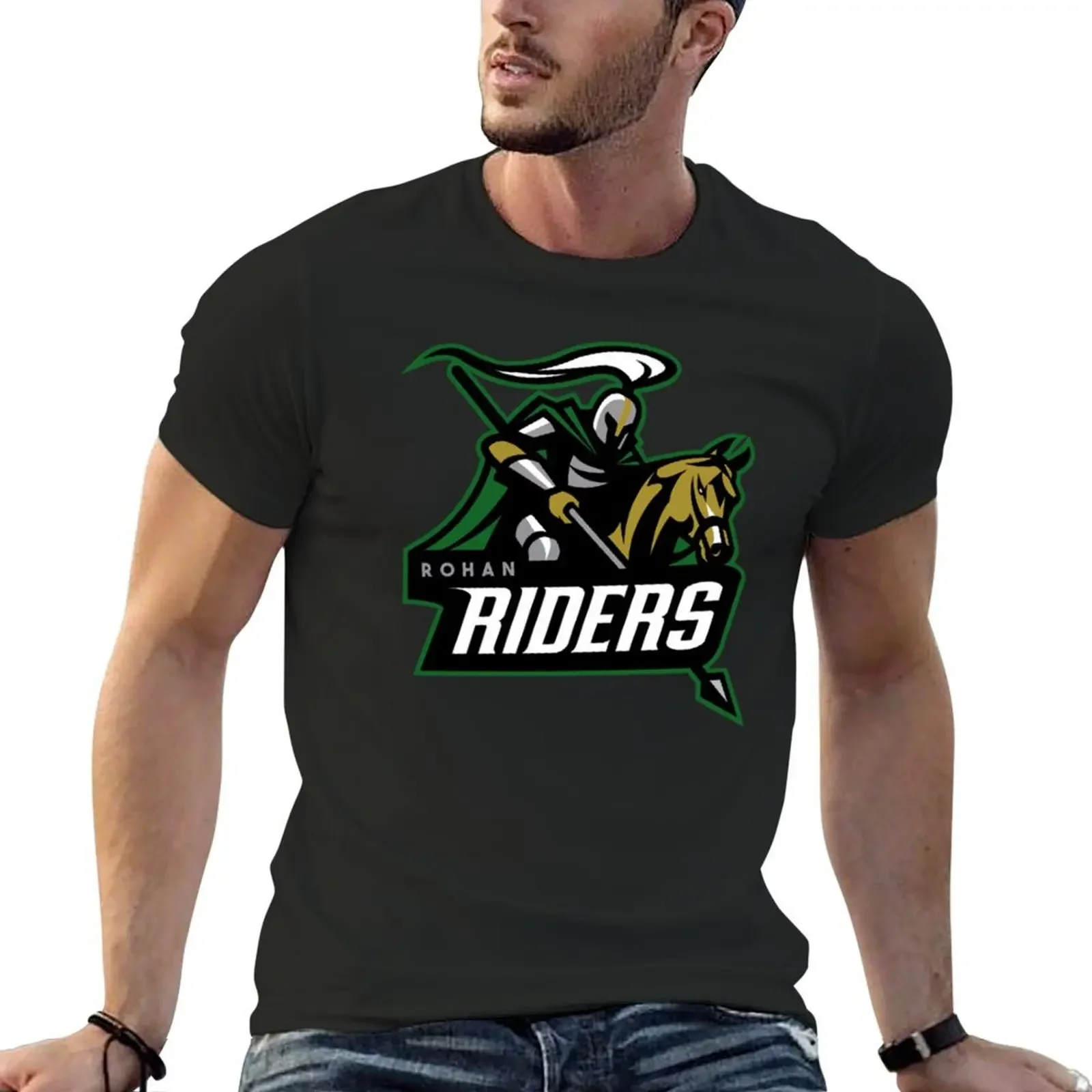 

Rohan Riders Team Logo T-Shirt customs design your own T-shirts oversize funny shirt cotton Anime t-shirt t shirts for men