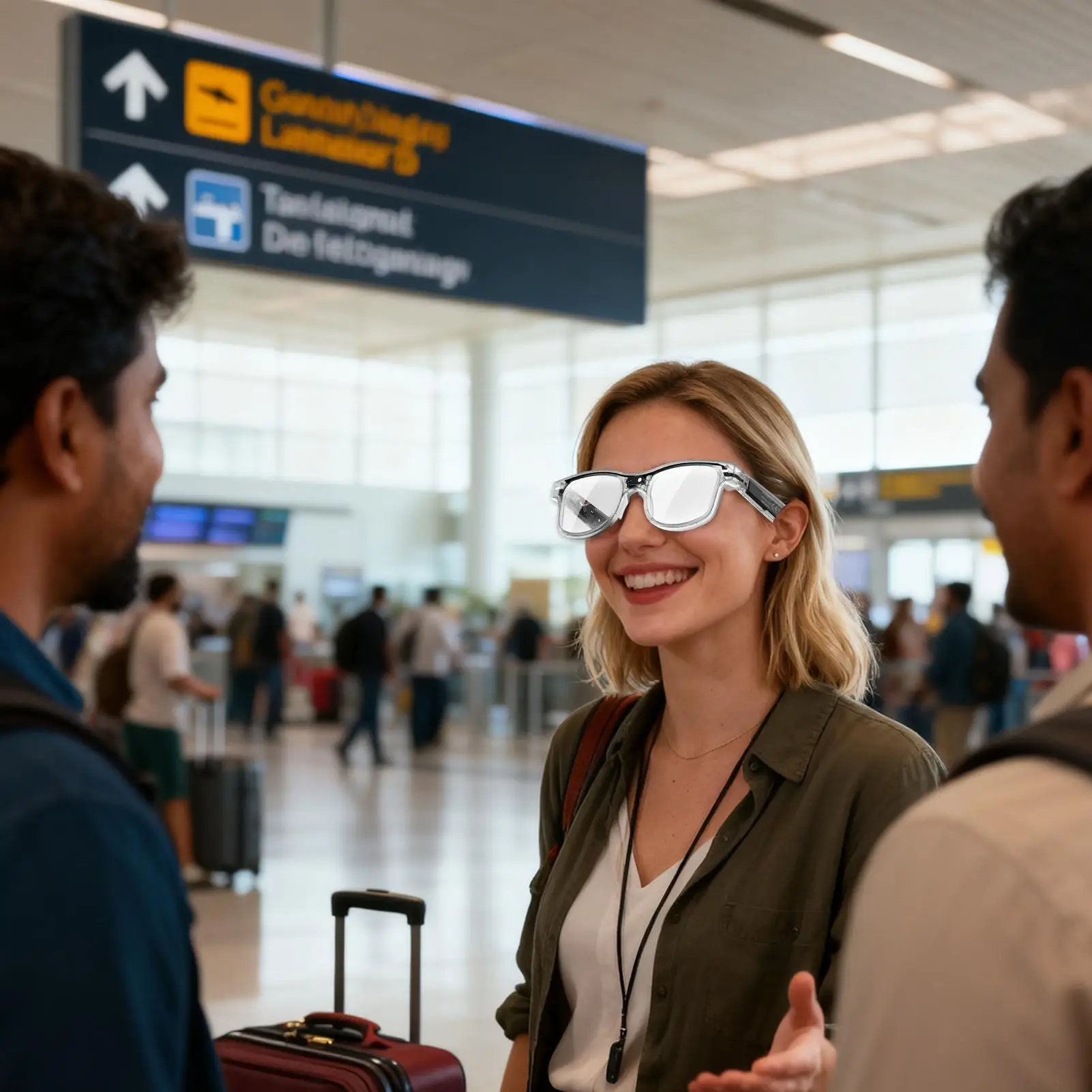 

Ai Glasses Translation Anti Shake Device Sunglasses Smart AI Glasses For Family Friend Men Work Home Indoor Outdoor School