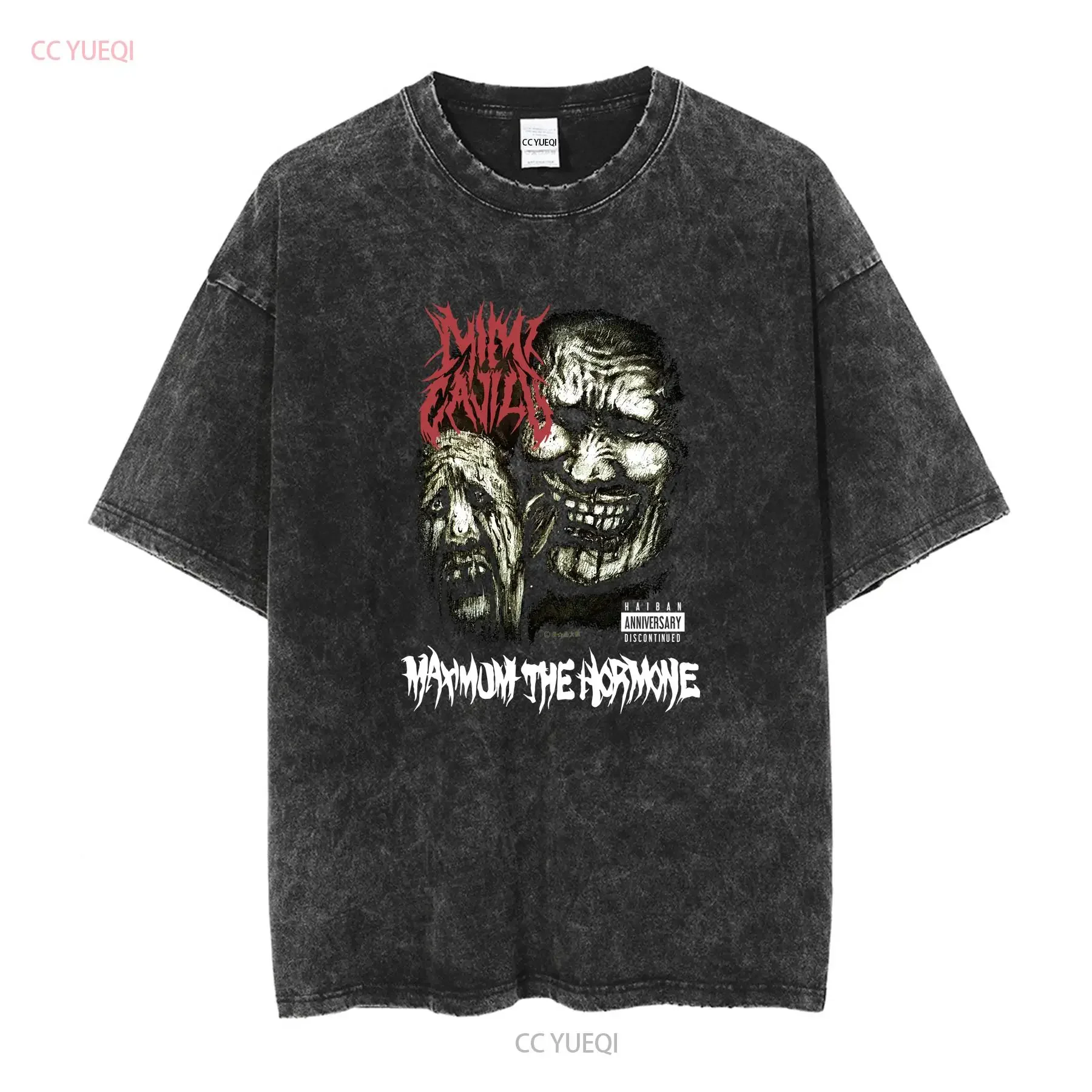 2000s Maximum The Hormone Japan Metal Band T shirt classic style NH9603 vintage Washed Versatile Breathable Comfortable