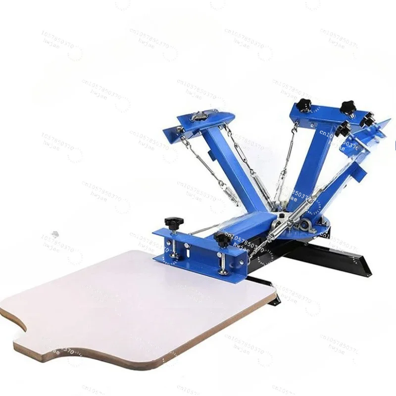 1PCS 4 Color 1 Station Silk Screening Screenprint Press Screen Printing Machine
