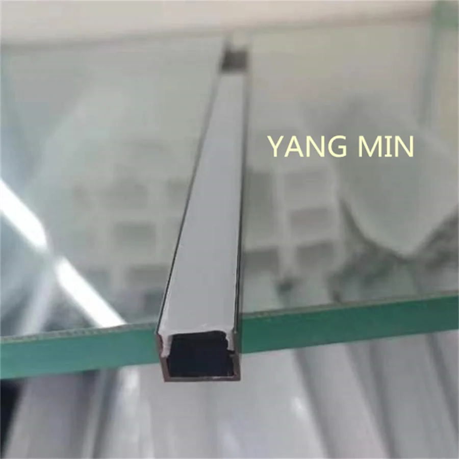 1m/pcs  Super slim aluminum profile for led strip baseboard recessed aluminium led angel profile black led channel