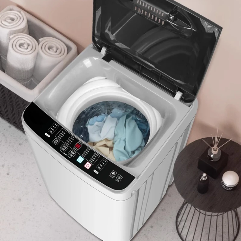 Chigo automatic washing machine household small large-capacity pulsator rental dormitory with integrated washing and drying