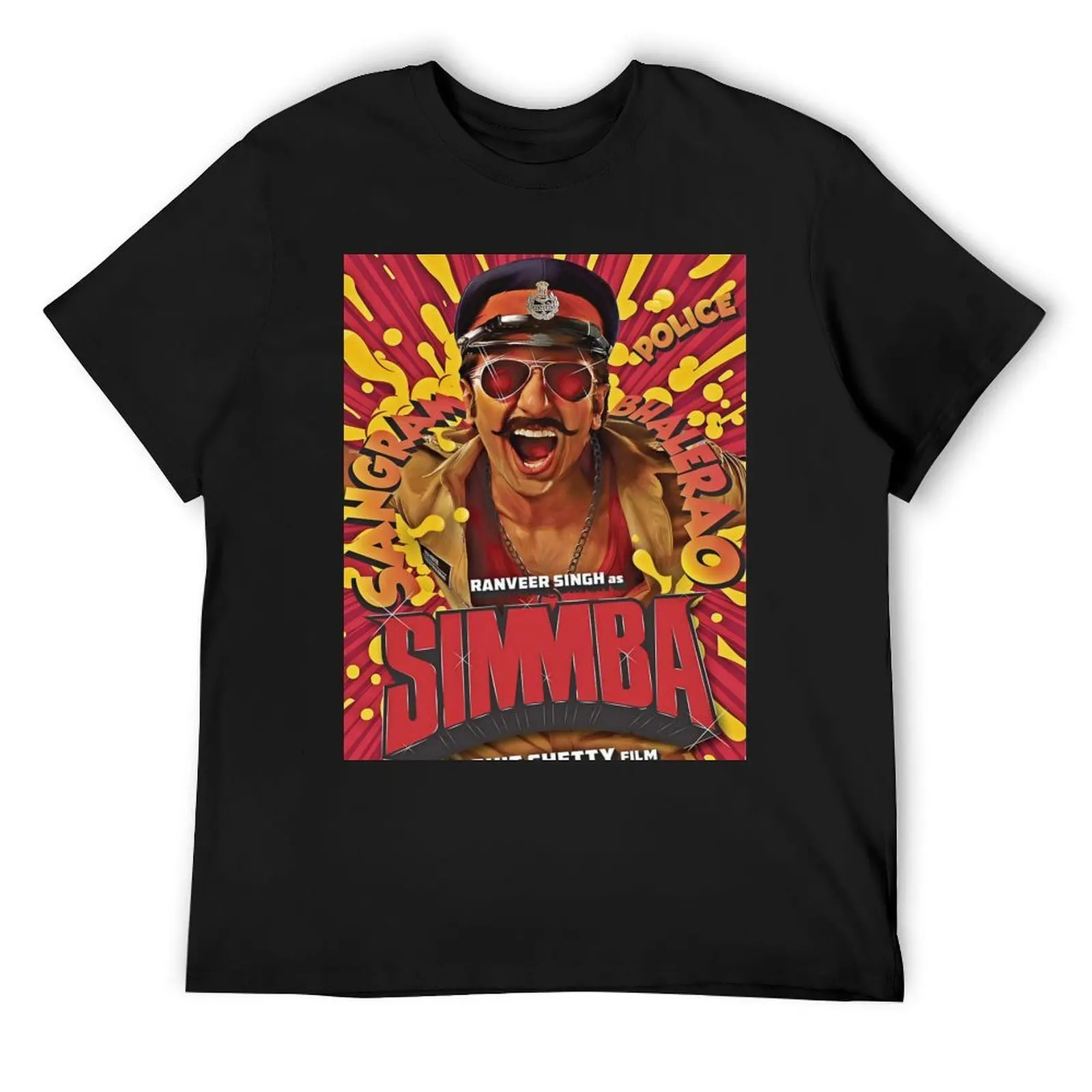 

SIMMBA - Ranveer Singh T-Shirt graphics summer tops animal prinfor boys mens t shirts top quality