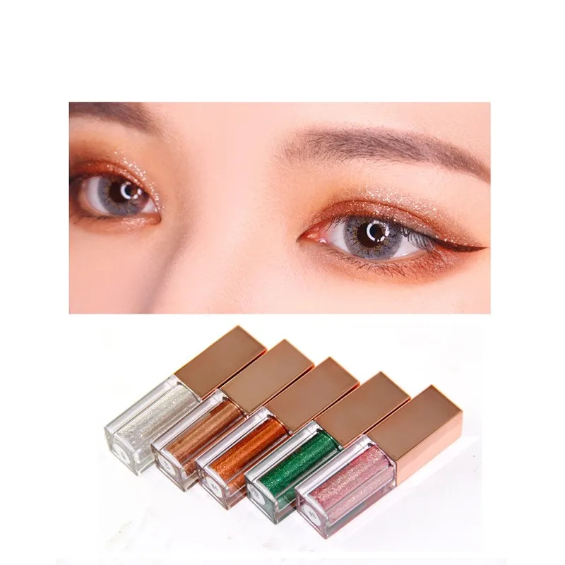 Private Lable Glitter Liquid Eyeshadow Waterproof Lasting Shimmer Metallic Easy To Makeup Professional Eye Shimmer Eyeshadow