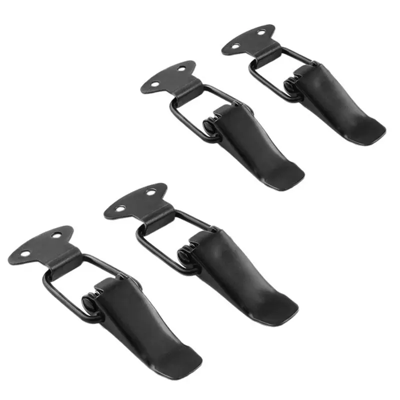 6Pcs Universal Black Car Bumpers Trunk Fender Hatch Lids Release Fasteners Kit Hood Pin Lock Clasp Clip Kit 80X26.7Mm