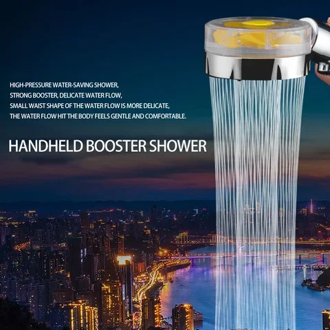 High Pressure Handheld Shower Head-Detachable Shower Spray with Pause Switch 3 Spray Modes Water Saving SPA Shower Head