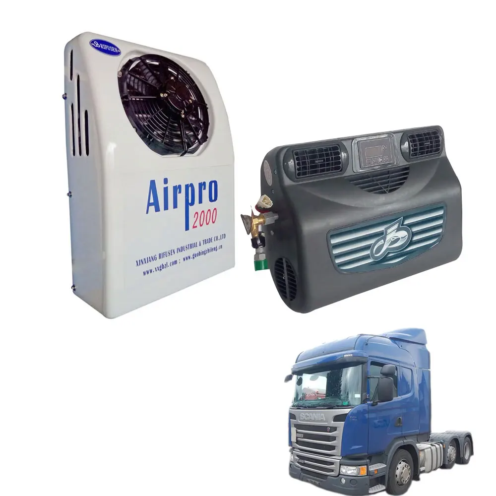 12v 24v dc powered split remote control air conditioning for truck sleeper